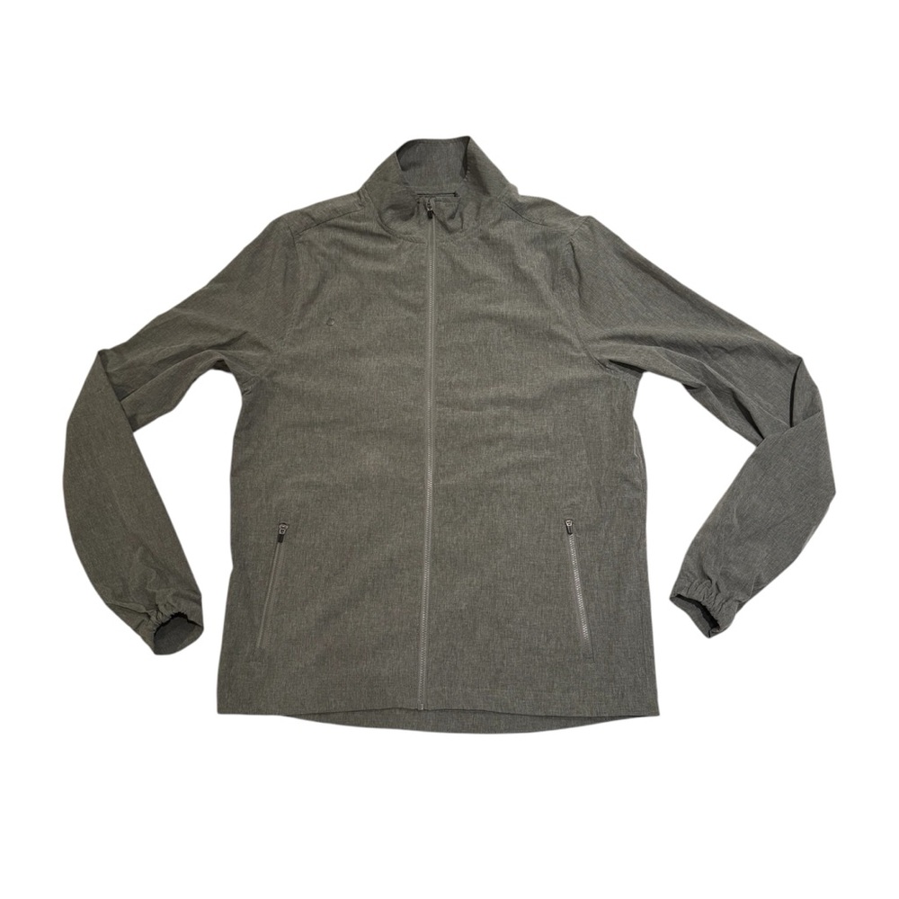 Vuori Men's Venture Track Jacket Lightweight Grey Size Small